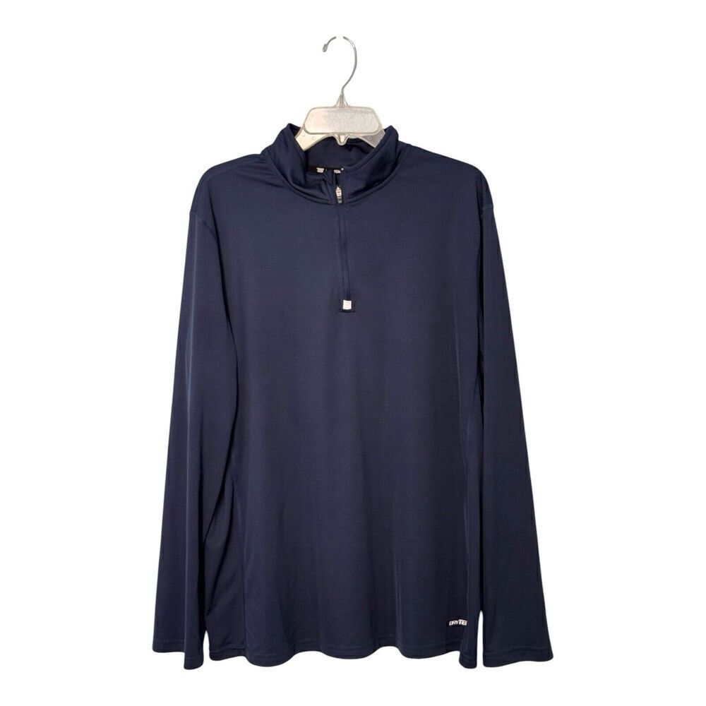 Tek Gear Mens Navy Blue 1/4 zip Jacket size X Large